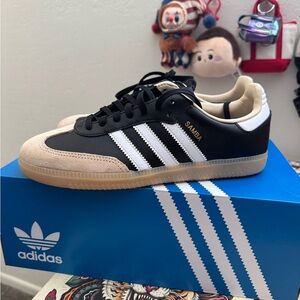 Adidas Samba Black and White Kids Shoes